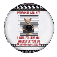 Chihuahua Personal Stalker Christmas Spare Tire Cover Xmas Holiday Patterns - Wonder Print Shop