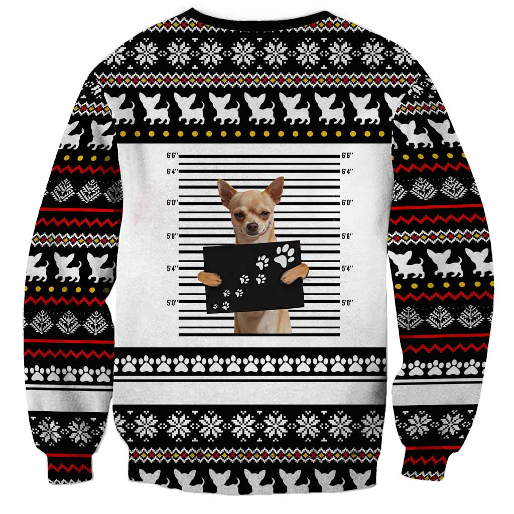 Chihuahua Personal Stalker Christmas Sweatshirt Xmas Holiday Patterns - Wonder Print Shop