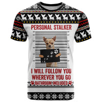 Chihuahua Personal Stalker Christmas T Shirt Xmas Holiday Patterns - Wonder Print Shop