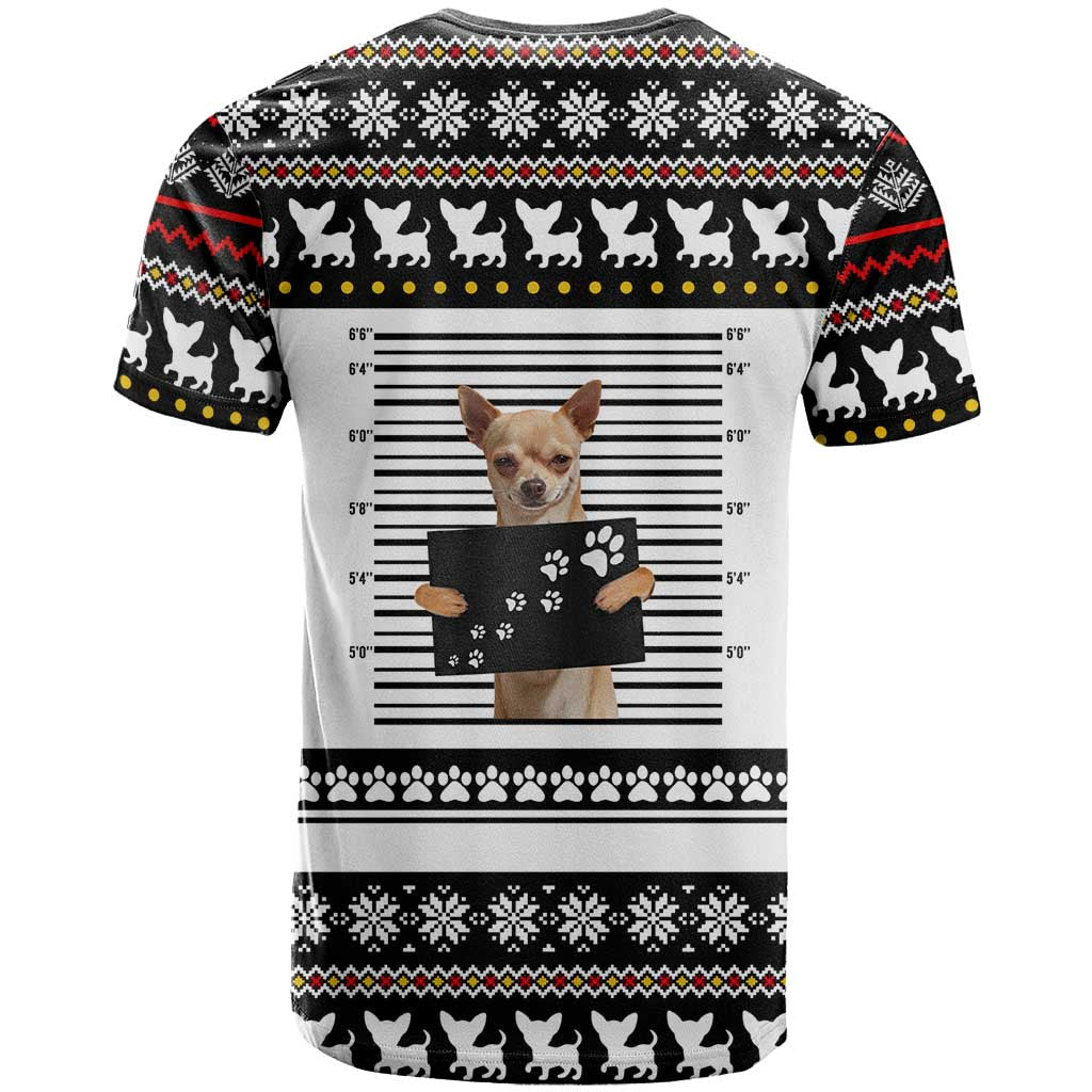 Chihuahua Personal Stalker Christmas T Shirt Xmas Holiday Patterns - Wonder Print Shop