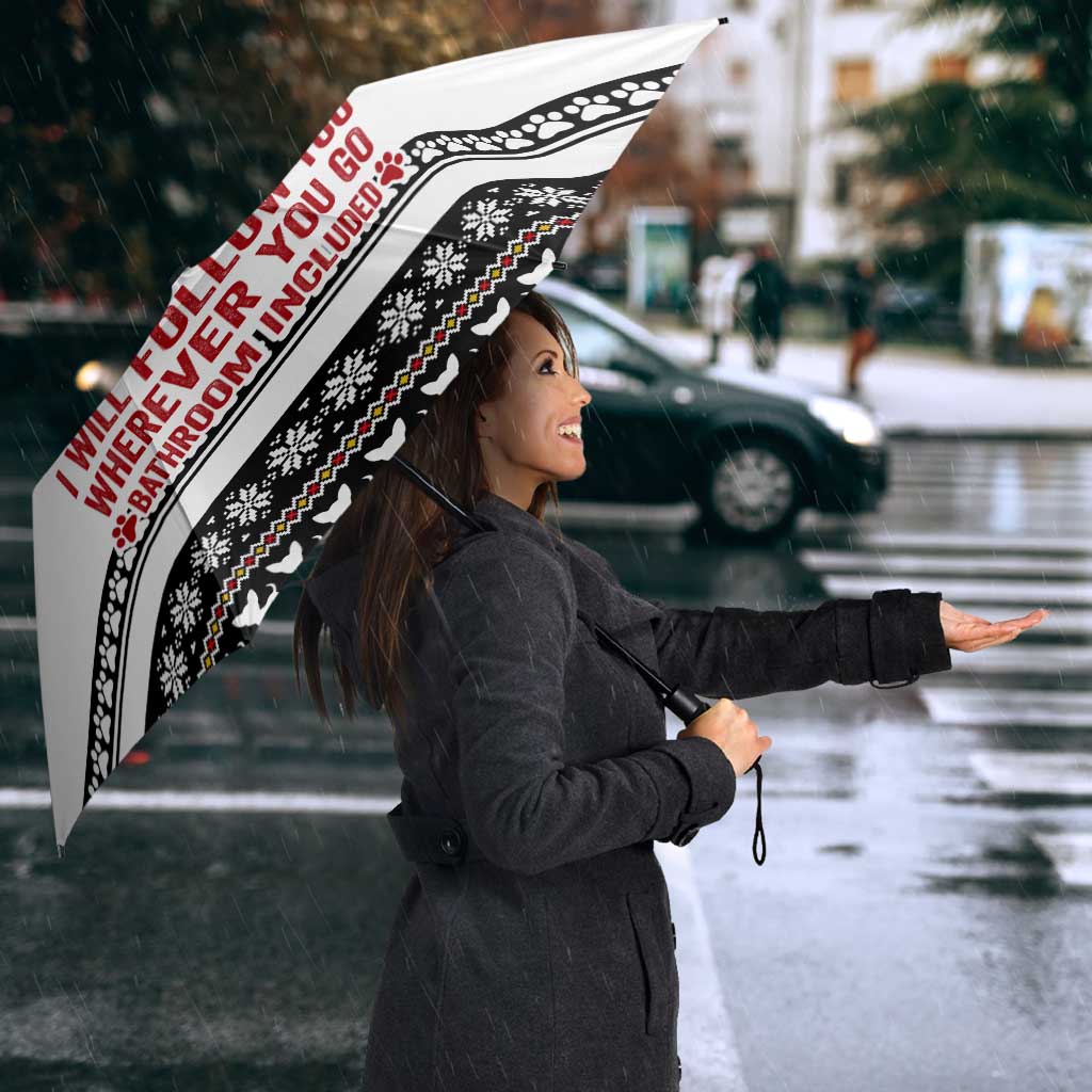 Chihuahua Personal Stalker Christmas Umbrella Xmas Holiday Patterns - Wonder Print Shop