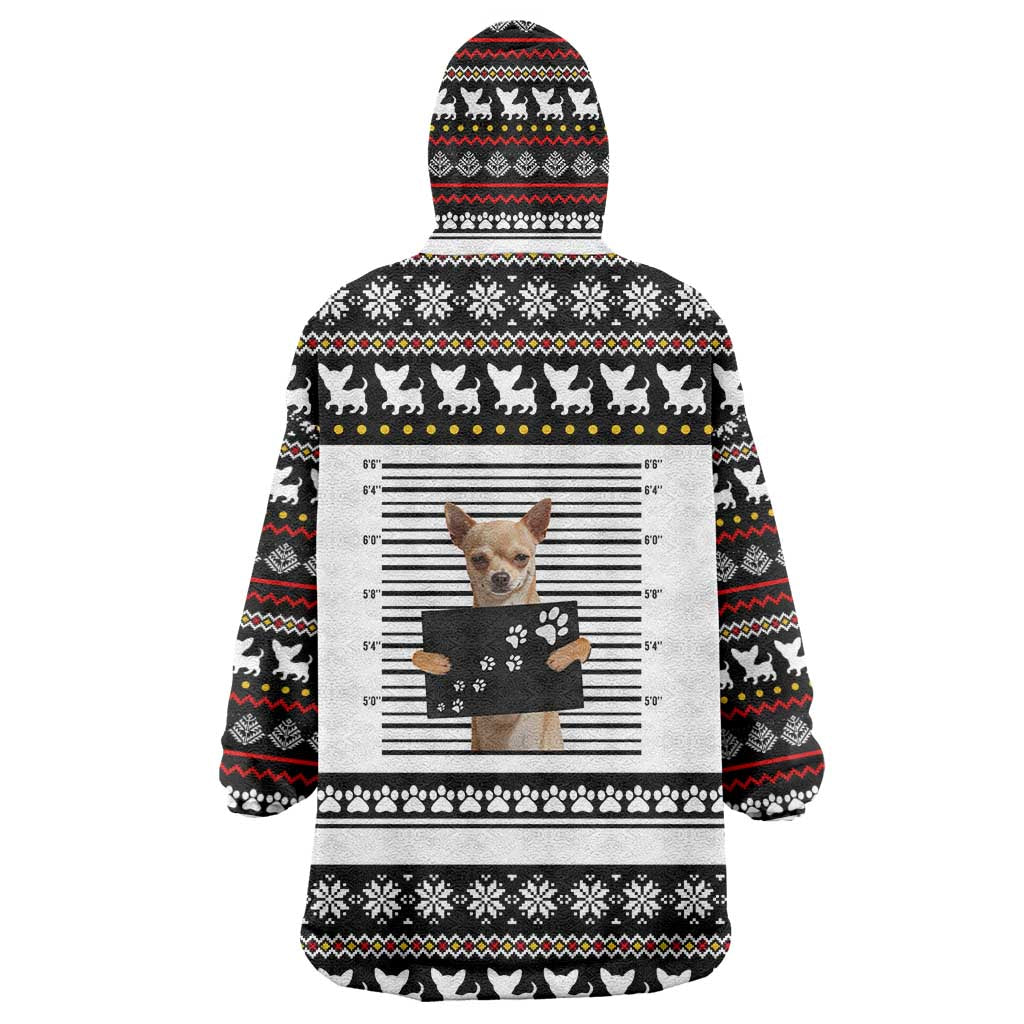 Chihuahua Personal Stalker Christmas Wearable Blanket Hoodie Xmas Holiday Patterns - Wonder Print Shop