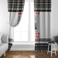 Chihuahua Personal Stalker Christmas Window Curtain Xmas Holiday Patterns - Wonder Print Shop