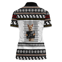 Chihuahua Personal Stalker Christmas Women Polo Shirt Xmas Holiday Patterns - Wonder Print Shop
