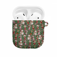 Chihuahua Santa Clau Christmas AirPods Case Xmas Holiday Patterns - Wonder Print Shop