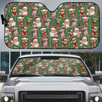 Chihuahua Santa Clau Christmas Auto Sun Shade Xmas Holiday Patterns - Wonder Print Shop