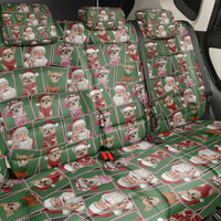 Chihuahua Santa Clau Christmas Back Car Seat Cover Xmas Holiday Patterns - Wonder Print Shop