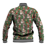 Chihuahua Santa Clau Christmas Baseball Jacket Xmas Holiday Patterns - Wonder Print Shop