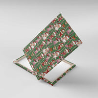 Chihuahua Santa Clau Christmas Canvas Wall Art Xmas Holiday Patterns - Wonder Print Shop