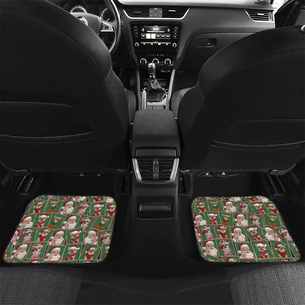Chihuahua Santa Clau Christmas Car Mats Xmas Holiday Patterns - Wonder Print Shop