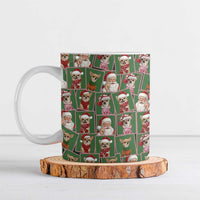 Chihuahua Santa Clau Christmas Ceramic Mug Xmas Holiday Patterns - Wonder Print Shop