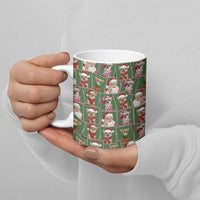 Chihuahua Santa Clau Christmas Ceramic Mug Xmas Holiday Patterns - Wonder Print Shop