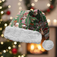 Chihuahua Santa Clau Christmas Santa Hat Xmas Holiday Patterns - Wonder Print Shop