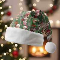Chihuahua Santa Clau Christmas Santa Hat Xmas Holiday Patterns - Wonder Print Shop