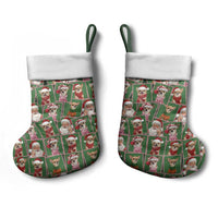 Chihuahua Santa Clau Christmas Stocking Xmas Holiday Patterns - Wonder Print Shop