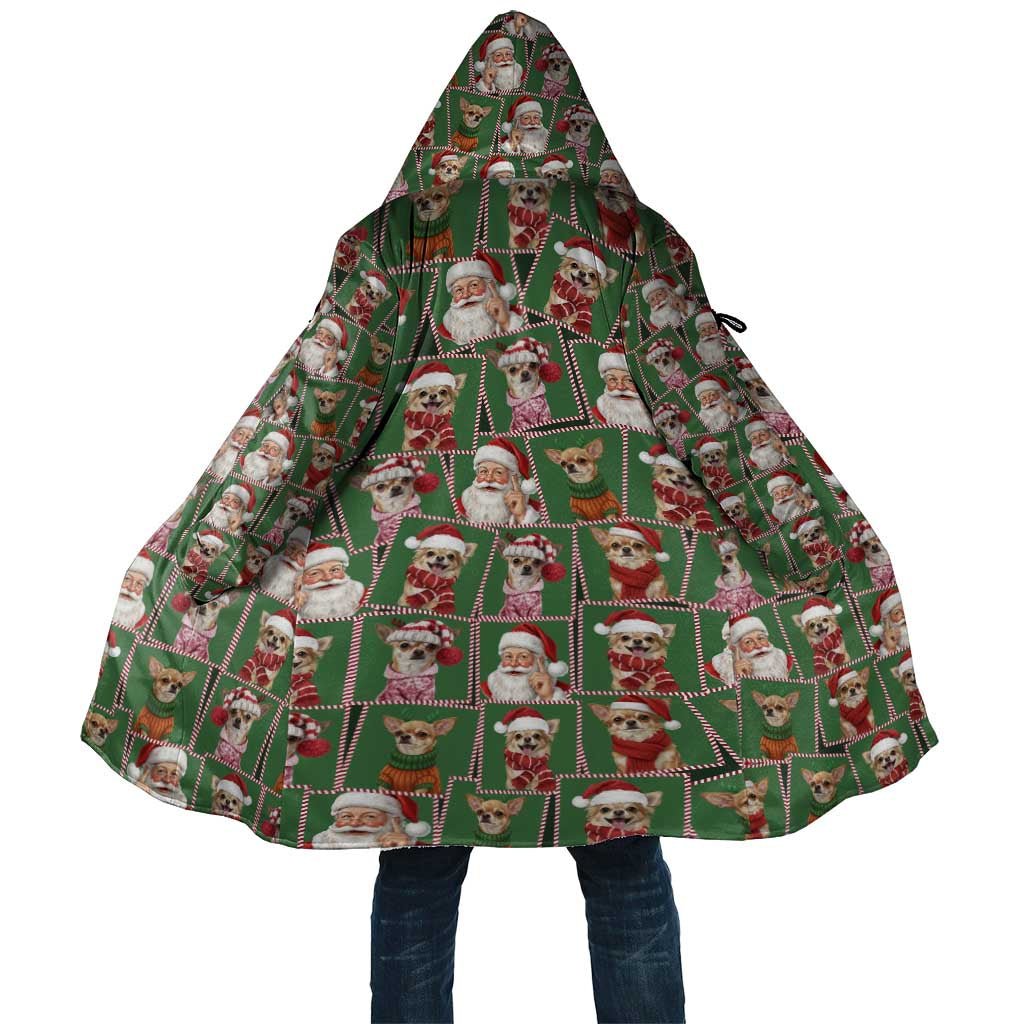 Chihuahua Santa Clau Christmas Cloak Xmas Holiday Patterns - Wonder Print Shop