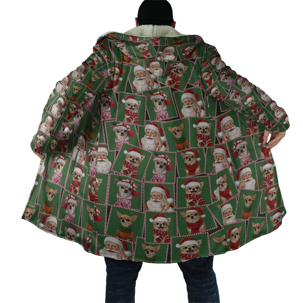 Chihuahua Santa Clau Christmas Cloak Xmas Holiday Patterns - Wonder Print Shop