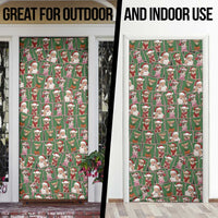 Chihuahua Santa Clau Christmas Door Cover Xmas Holiday Patterns - Wonder Print Shop
