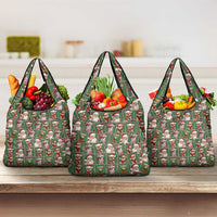 Chihuahua Santa Clau Christmas Grocery Bag Xmas Holiday Patterns - Wonder Print Shop