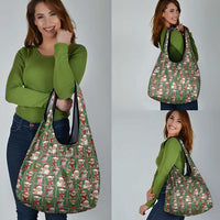 Chihuahua Santa Clau Christmas Grocery Bag Xmas Holiday Patterns - Wonder Print Shop