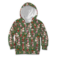 Chihuahua Santa Clau Christmas Kid Hoodie Xmas Holiday Patterns - Wonder Print Shop