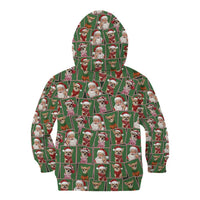 Chihuahua Santa Clau Christmas Kid Hoodie Xmas Holiday Patterns - Wonder Print Shop