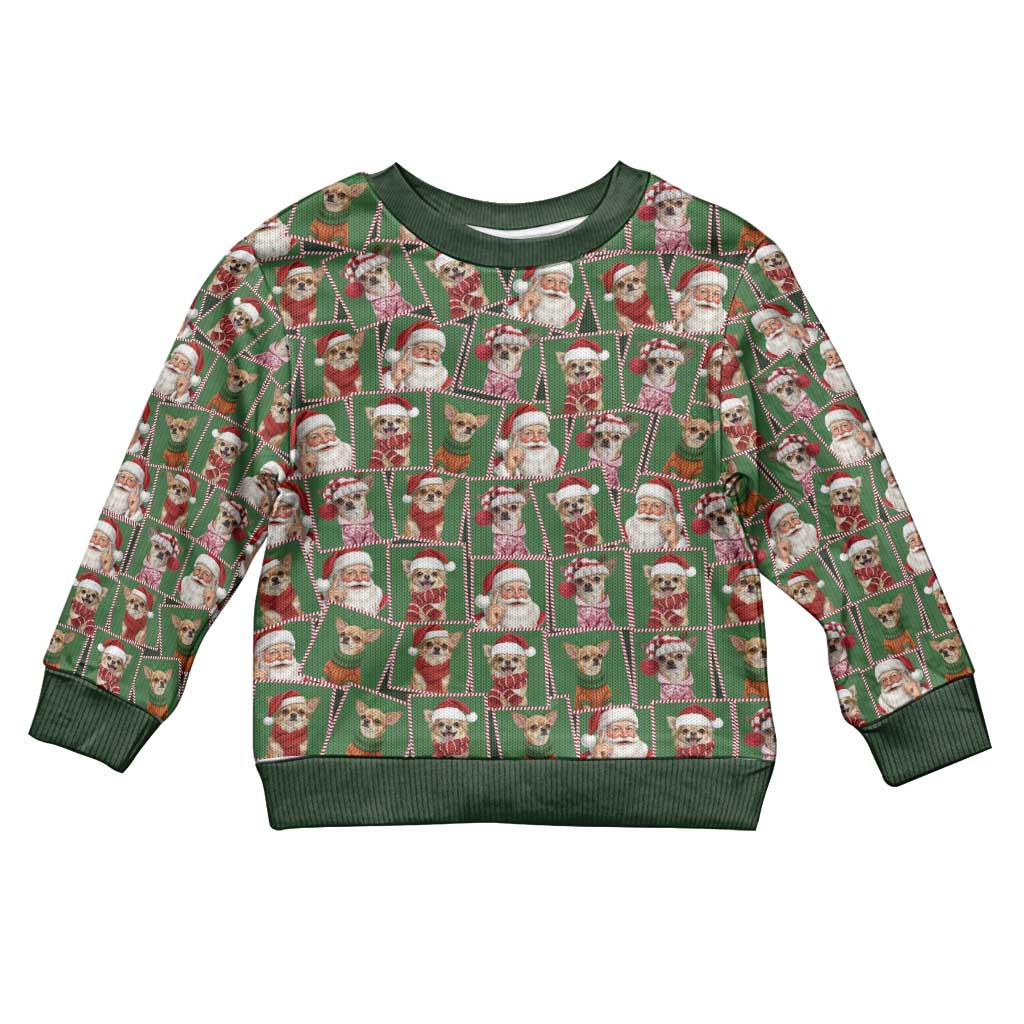 Chihuahua Santa Clau Christmas Kid Ugly Christmas Sweater Xmas Holiday Patterns - Wonder Print Shop