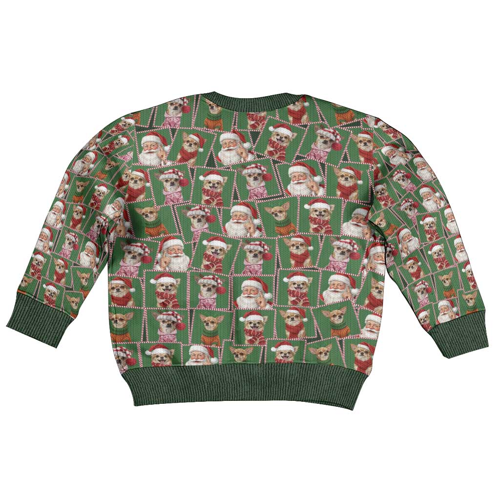 Chihuahua Santa Clau Christmas Kid Ugly Christmas Sweater Xmas Holiday Patterns - Wonder Print Shop