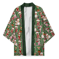 Chihuahua Santa Clau Christmas Kimono Xmas Holiday Patterns - Wonder Print Shop