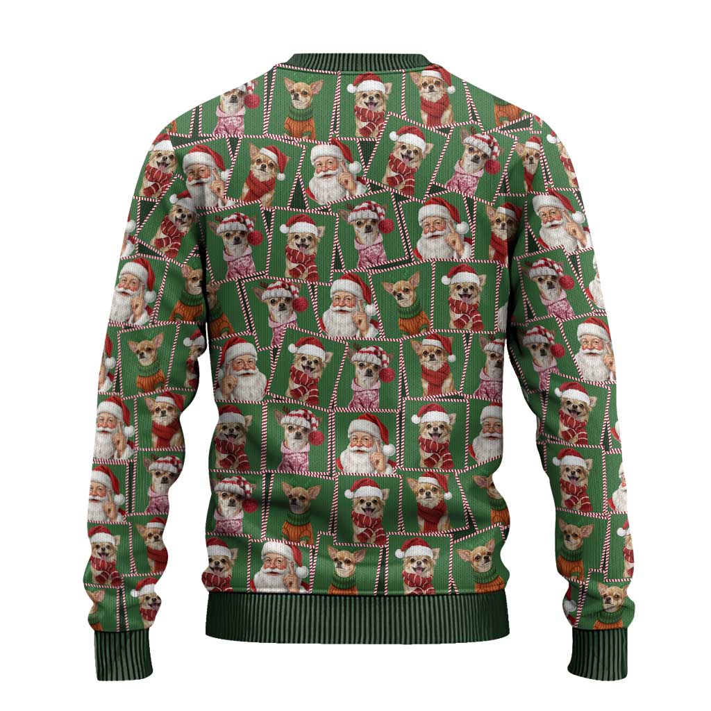 Chihuahua Santa Clau Christmas Ugly Christmas Sweater Xmas Holiday Patterns - Wonder Print Shop