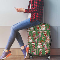 Chihuahua Santa Clau Christmas Luggage Cover Xmas Holiday Patterns - Wonder Print Shop