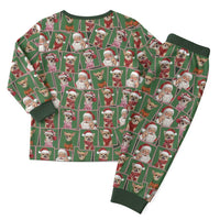 Chihuahua Santa Clau Christmas Pajama Set Xmas Holiday Patterns - Wonder Print Shop