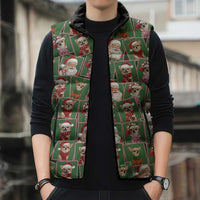 Chihuahua Santa Clau Christmas Sleeveless Puffer Jacket Xmas Holiday Patterns - Wonder Print Shop