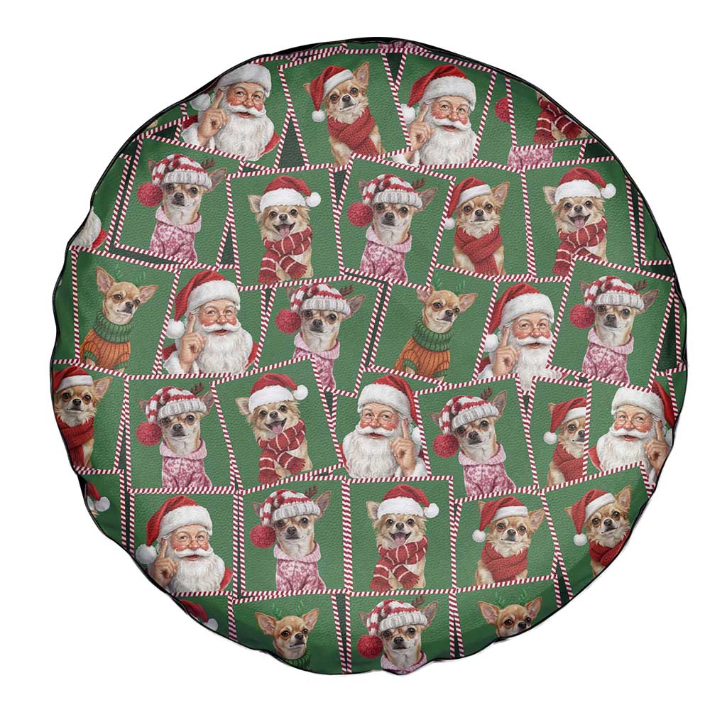 Chihuahua Santa Clau Christmas Spare Tire Cover Xmas Holiday Patterns - Wonder Print Shop