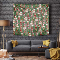 Chihuahua Santa Clau Christmas Tapestry Xmas Holiday Patterns - Wonder Print Shop