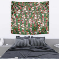 Chihuahua Santa Clau Christmas Tapestry Xmas Holiday Patterns - Wonder Print Shop