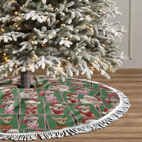 Chihuahua Santa Clau Christmas Tree Skirt Xmas Holiday Patterns - Wonder Print Shop