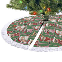 Chihuahua Santa Clau Christmas Tree Skirt Xmas Holiday Patterns - Wonder Print Shop