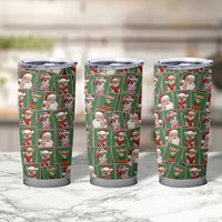 Chihuahua Santa Clau Christmas Tumbler Cup Xmas Holiday Patterns - Wonder Print Shop