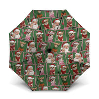Chihuahua Santa Clau Christmas Umbrella Xmas Holiday Patterns - Wonder Print Shop
