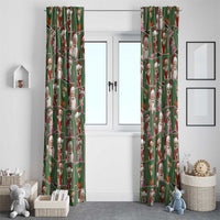 Chihuahua Santa Clau Christmas Window Curtain Xmas Holiday Patterns - Wonder Print Shop