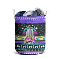 Christmas Party 1988 Nakatomi Plaza Laundry Basket Xmas Holiday Patterns - Wonder Print Shop