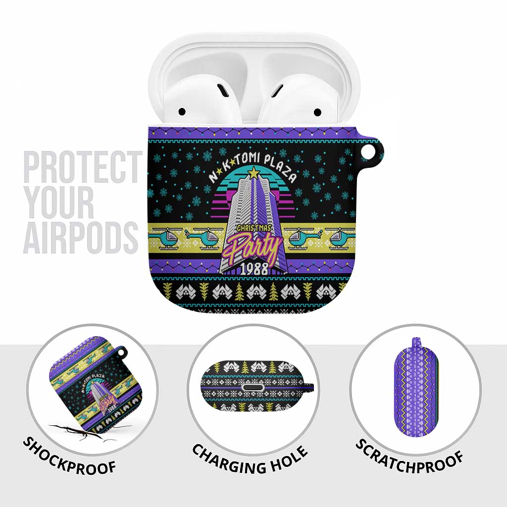 Christmas Party 1988 Nakatomi Plaza AirPods Case Xmas Holiday Patterns - Wonder Print Shop
