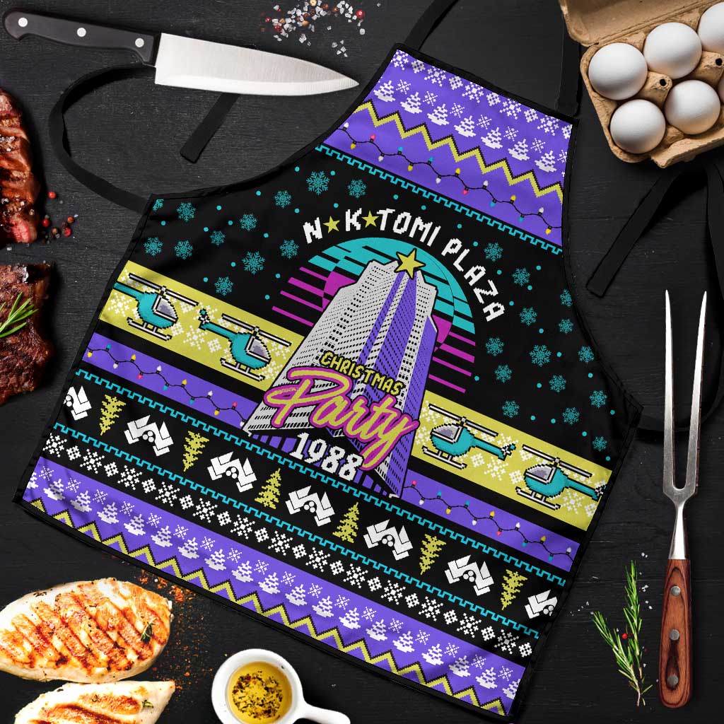 Christmas Party 1988 Nakatomi Plaza Apron Xmas Holiday Patterns - Wonder Print Shop