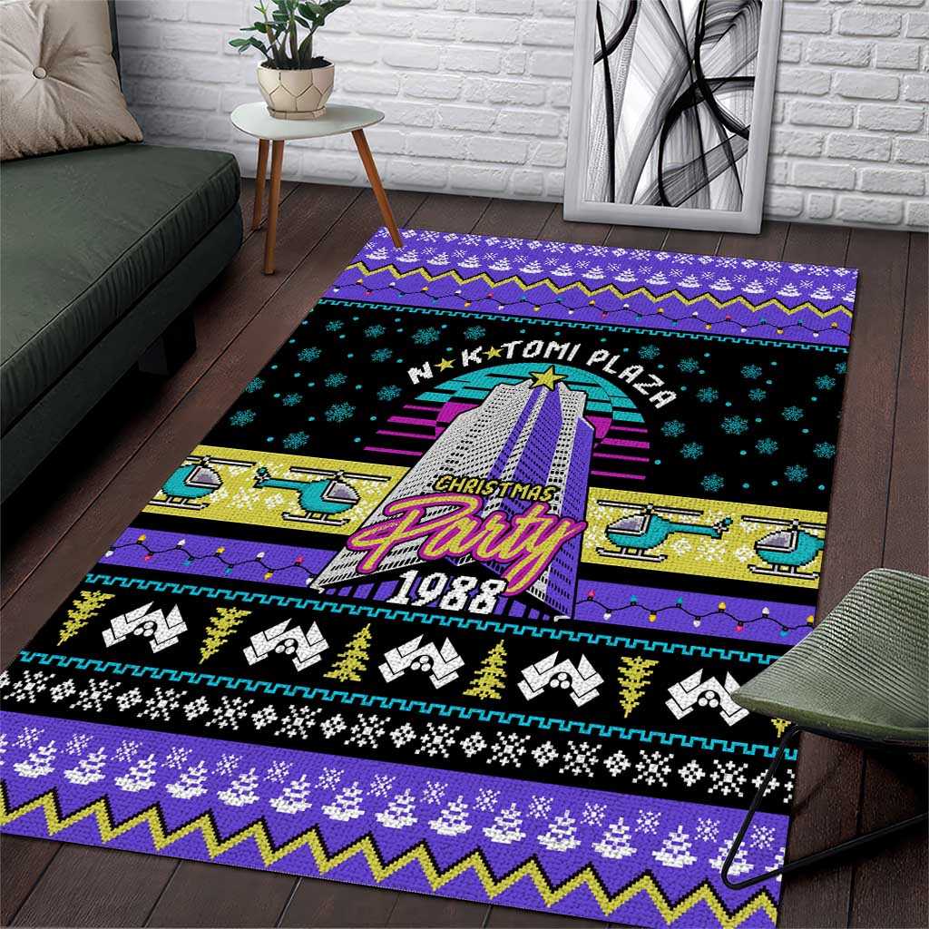 Christmas Party 1988 Nakatomi Plaza Area Rug Xmas Holiday Patterns - Wonder Print Shop