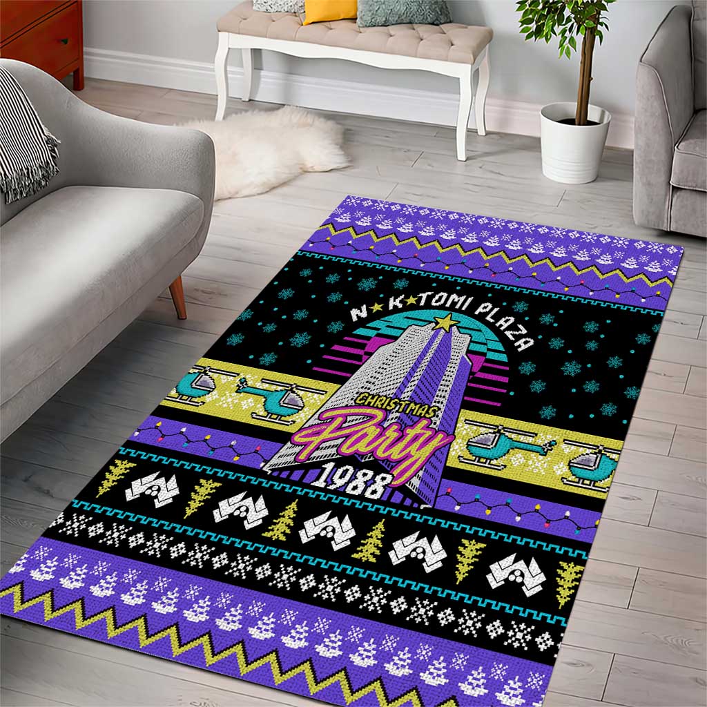 Christmas Party 1988 Nakatomi Plaza Area Rug Xmas Holiday Patterns - Wonder Print Shop