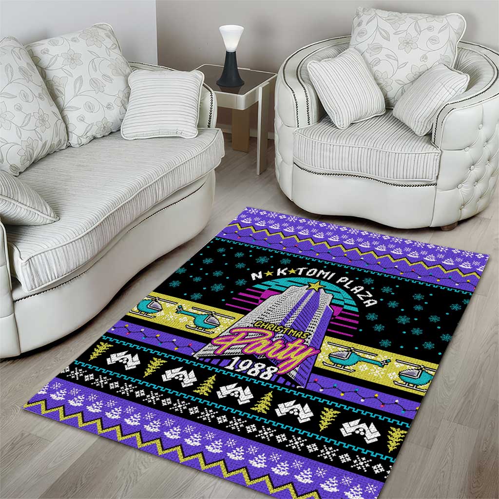 Christmas Party 1988 Nakatomi Plaza Area Rug Xmas Holiday Patterns - Wonder Print Shop