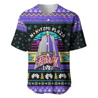 Christmas Party 1988 Nakatomi Plaza Baseball Jersey Xmas Holiday Patterns - Wonder Print Shop
