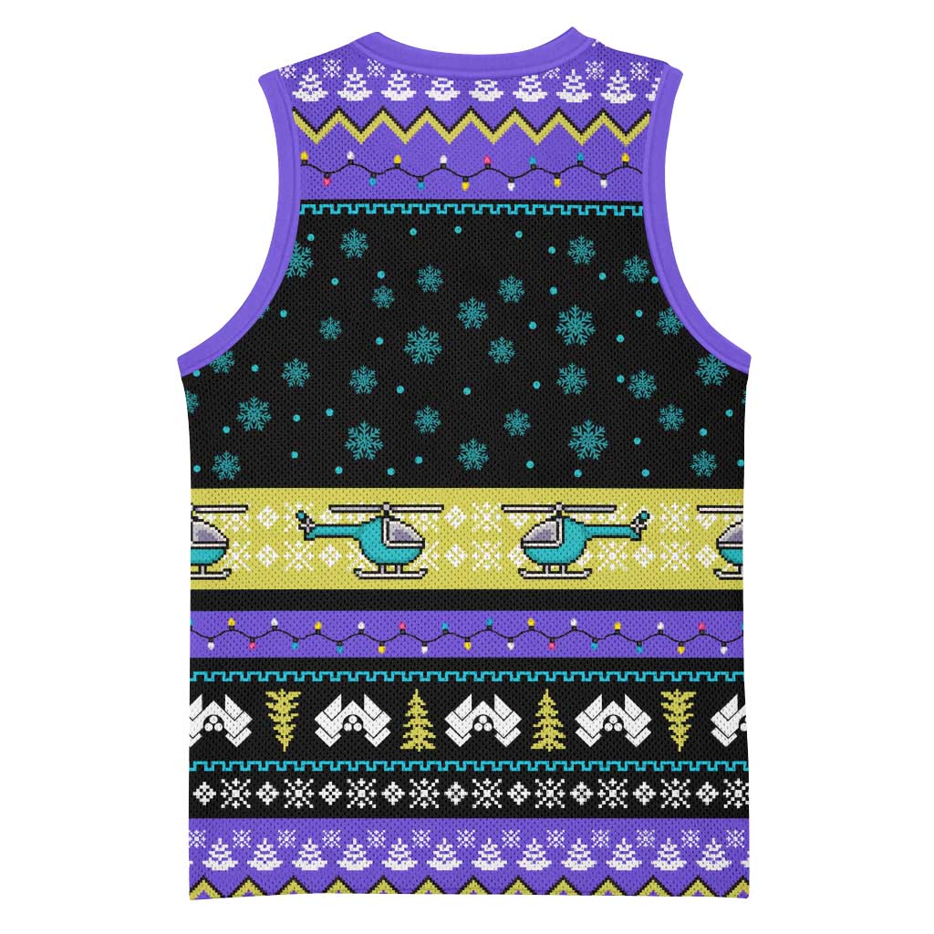 Christmas Party 1988 Nakatomi Plaza Basketball Jersey Xmas Holiday Patterns - Wonder Print Shop