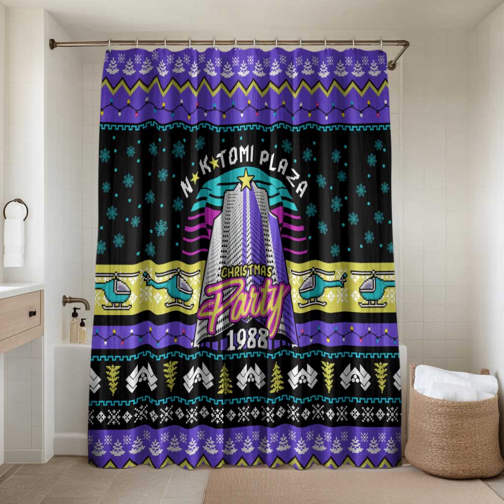 Christmas Party 1988 Nakatomi Plaza Bathroom Set Xmas Holiday Patterns - Wonder Print Shop